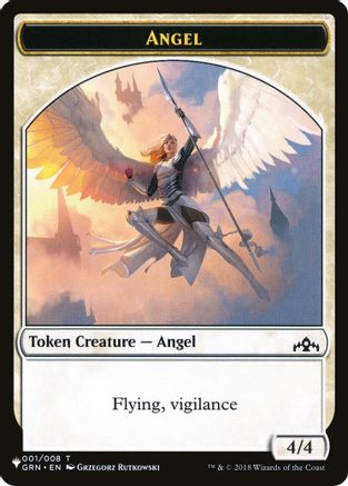 Angel // Warrior Double-Sided Token  (LIST-1 // 17) - [The List Reprints] - Trinity Hobby
