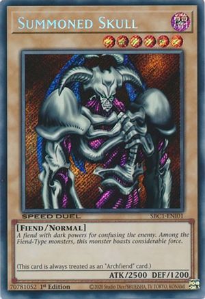 Summoned Skull [SBC1-ENI01] Secret Rare - Trinity Hobby