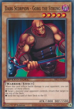 Dark Scorpion - Gorg the Strong [SBC1-ENI25] Common - Trinity Hobby