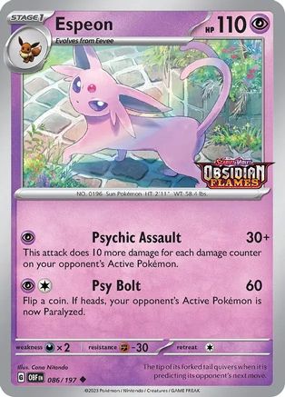 Espeon (Best Buy Exclusive) - (86) [Miscellaneous Cards & Products]