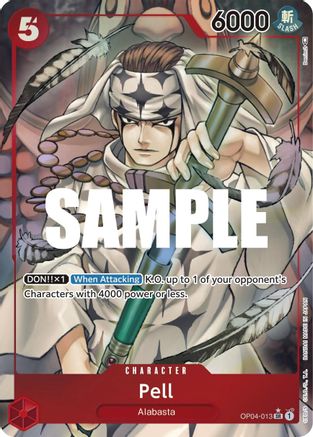 Pell (Alternate Art) (OP04-013) - [Kingdoms of Intrigue] Foil - Trinity Hobby