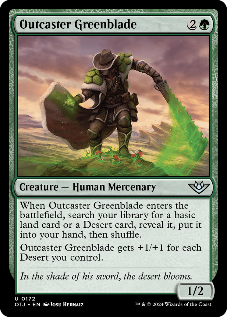 Outcaster Greenblade [Outlaws of Thunder Junction] - Trinity Hobby
