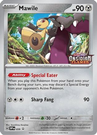 Mawile (039) (Stamped) (Staff) [Scarlet & Violet: Black Star Promos] - Trinity Hobby