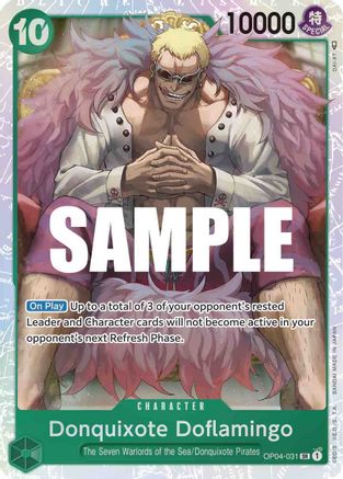 Donquixote Doflamingo (031) (OP04-031) - [Kingdoms of Intrigue] Foil - Trinity Hobby