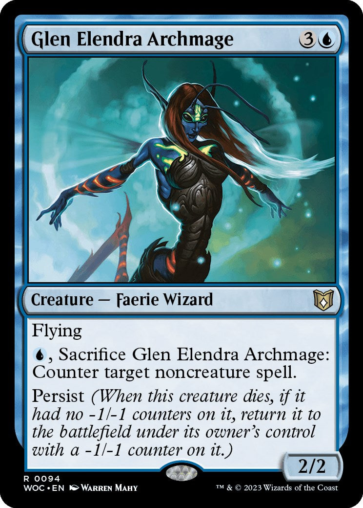 Glen Elendra Archmage [Wilds of Eldraine Commander] - Trinity Hobby
