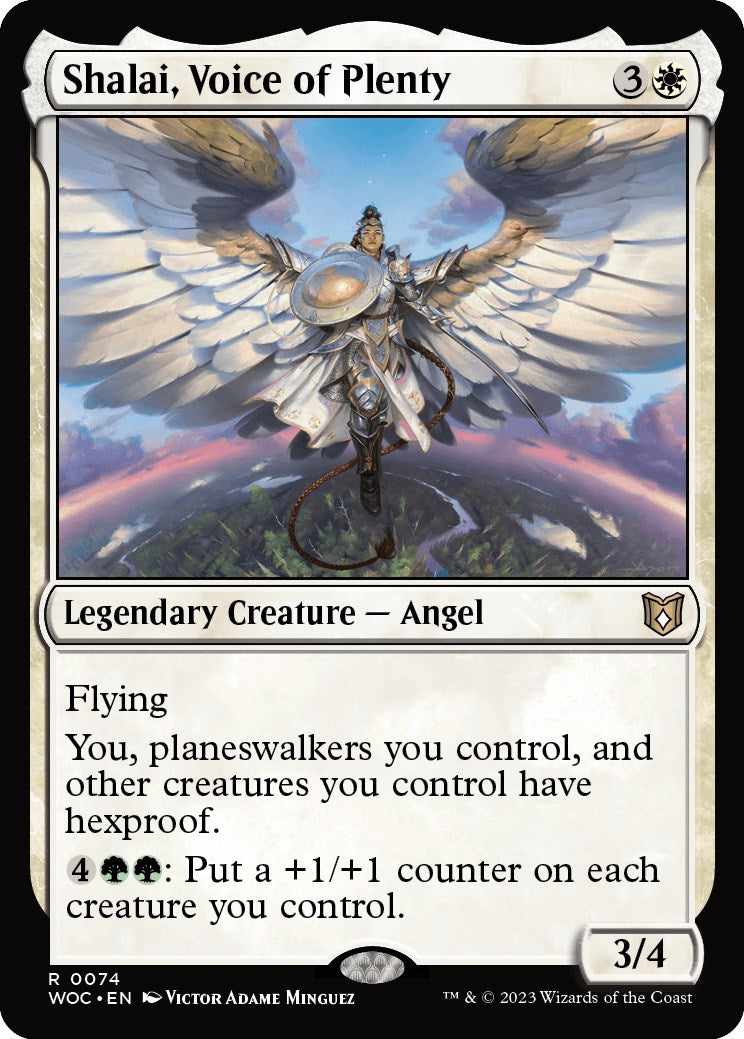 Shalai, Voice of Plenty [Wilds of Eldraine Commander] - Trinity Hobby