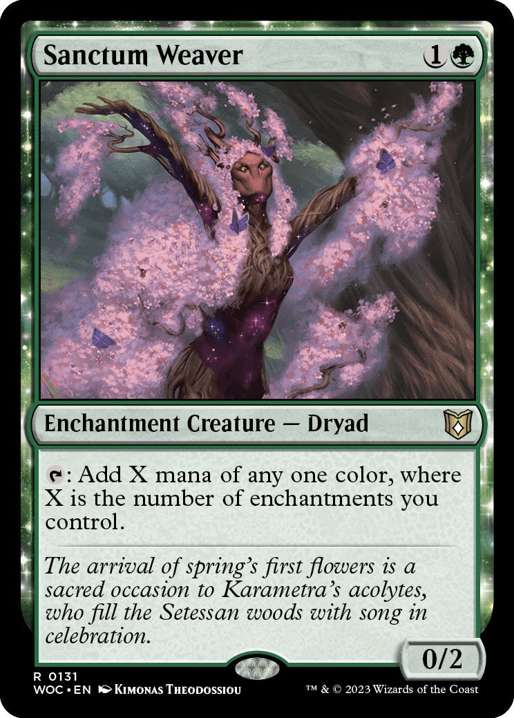 Sanctum Weaver [Wilds of Eldraine Commander] - Trinity Hobby