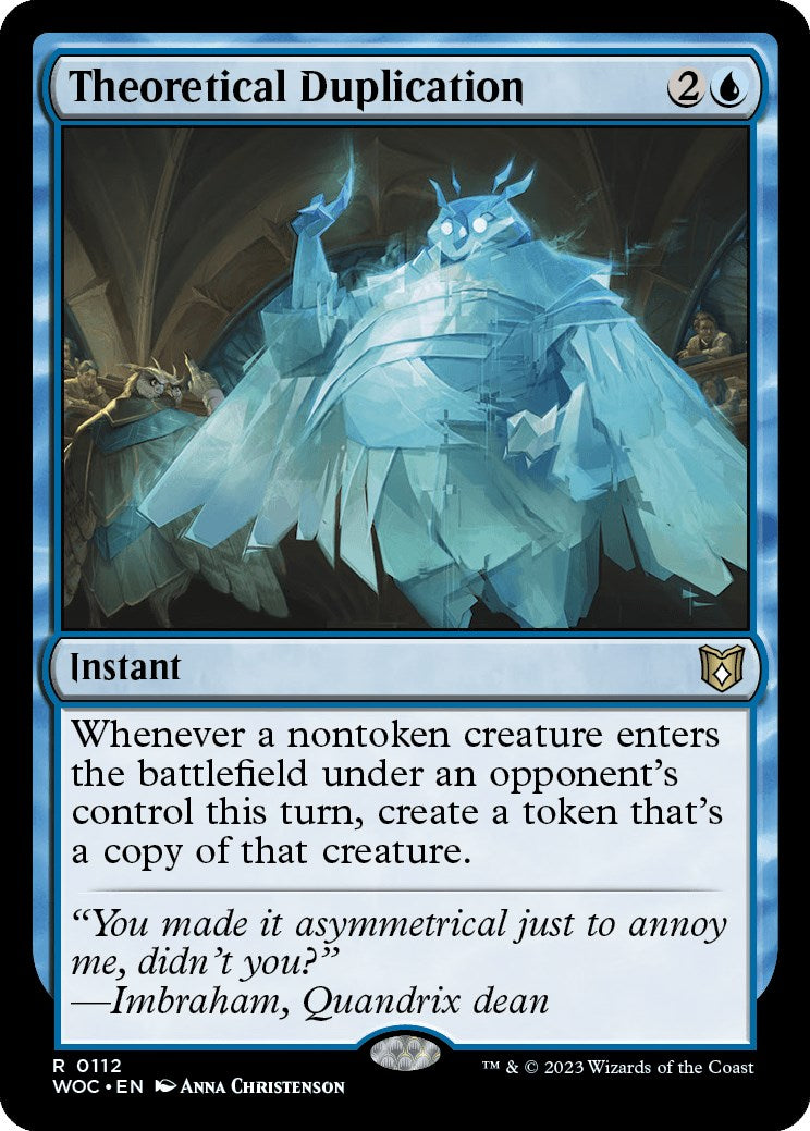 Theoretical Duplication [Wilds of Eldraine Commander] - Trinity Hobby