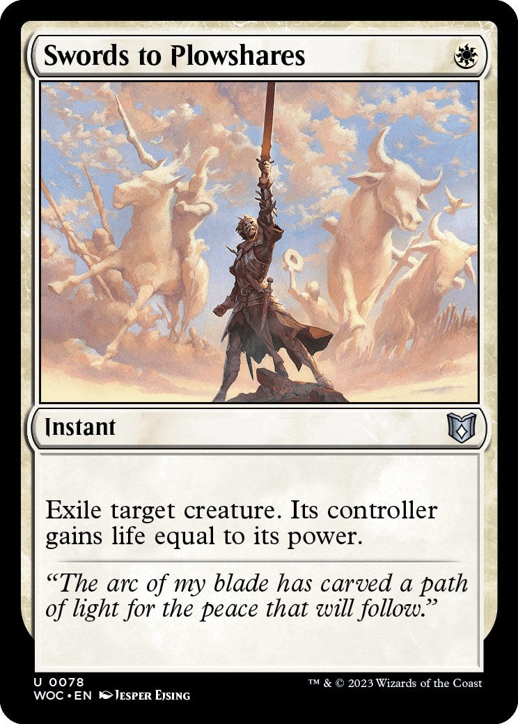 Swords to Plowshares [Wilds of Eldraine Commander] - Trinity Hobby