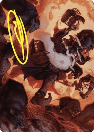 Tattered Ratter Art Card (Gold-Stamped Signature)  (ASWOE-020) - [Art Series: Wilds of Eldraine]