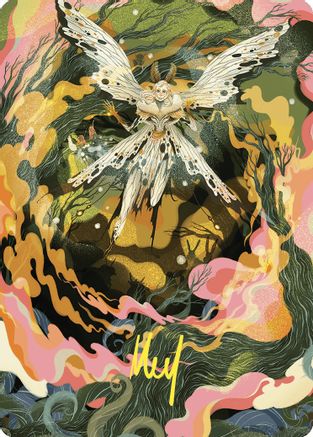 Greater Auramancy Art Card (Gold-Stamped Signature)  (ASWOE-061) - [Art Series: Wilds of Eldraine]