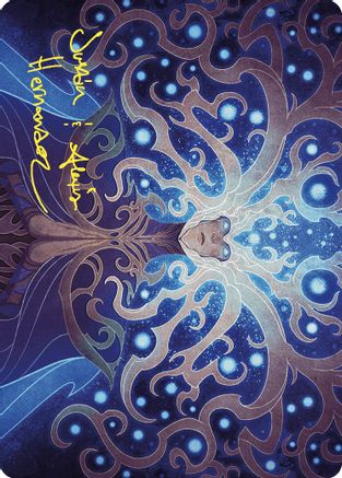Omniscience Art Card (Gold-Stamped Signature)  (ASWOE-068) - [Art Series: Wilds of Eldraine]
