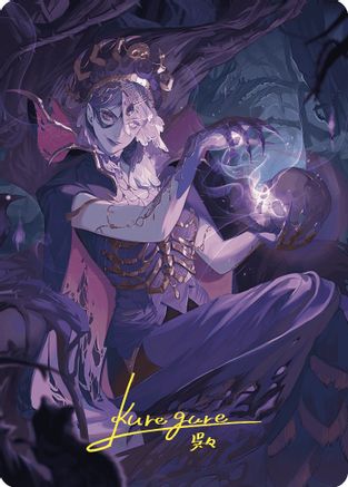 Necropotence Art Card (Gold-Stamped Signature)  (ASWOE-080) - [Art Series: Wilds of Eldraine]