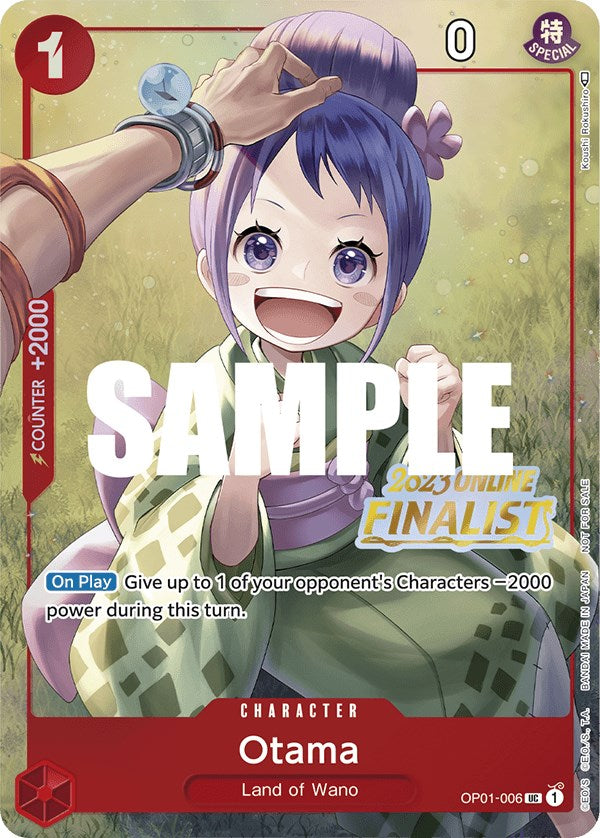 Otama (Online Regional 2023) [Finalist] (OP01-006) - [One Piece Promotion Cards] Foil - Trinity Hobby