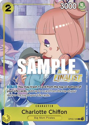 Charlotte Chiffon (Online Regional 2023) [Finalist] (OP03-109) - [One Piece Promotion Cards] Foil - Trinity Hobby