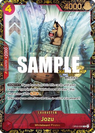 Jozu (Championship 2023) (OP02-008) - [One Piece Promotion Cards] Foil - Trinity Hobby