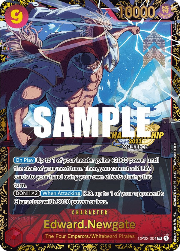 Edward.Newgate (Championship 2023) (OP02-004) - [One Piece Promotion Cards] Foil - Trinity Hobby