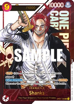 Shanks (Championship 2023) [Serial Number] (OP01-120) - [One Piece Promotion Cards] Foil - Trinity Hobby