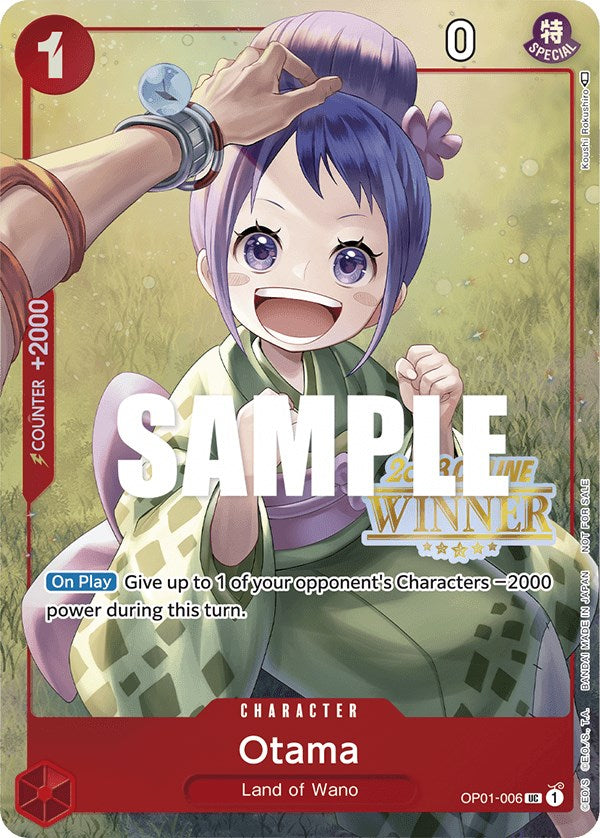Otama (Online Regional 2023) [Winner] (OP01-006) - [One Piece Promotion Cards] - Trinity Hobby