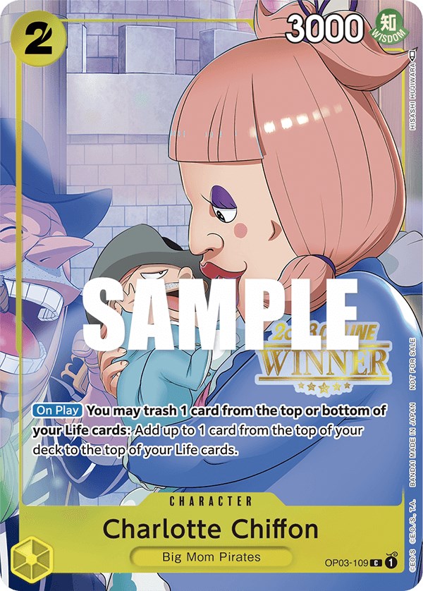 Charlotte Chiffon (Online Regional 2023) [Winner] (OP03-109) - [One Piece Promotion Cards] - Trinity Hobby