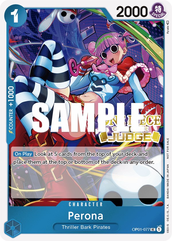 Perona (Judge Pack Vol. 2) (OP01-077) - [One Piece Promotion Cards] Foil - Trinity Hobby