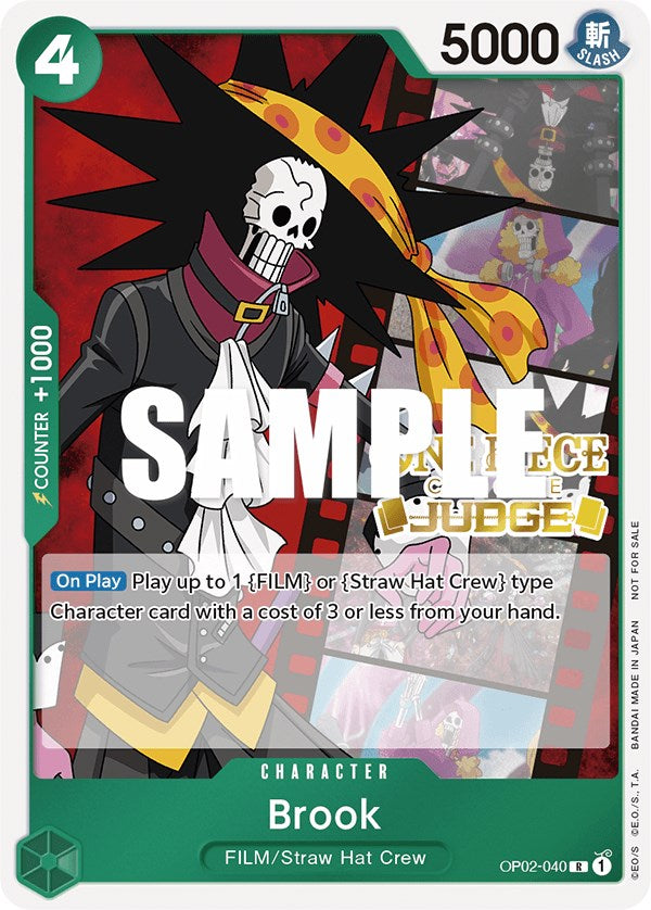 Brook (Judge Pack Vol. 2) (OP02-040) - [One Piece Promotion Cards] Foil - Trinity Hobby