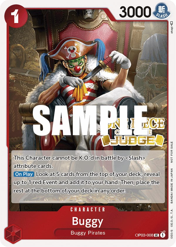 Buggy (Judge Pack Vol. 2) (OP03-008) - [One Piece Promotion Cards] Foil - Trinity Hobby