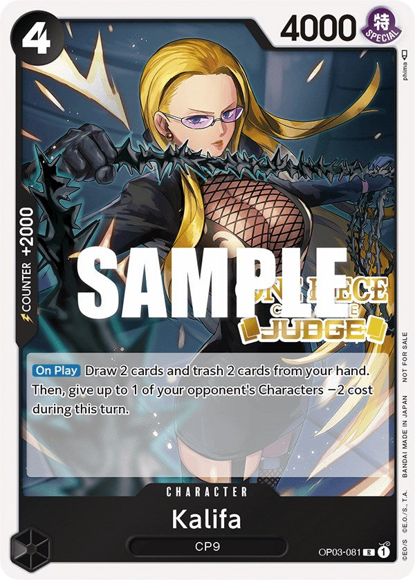 Kalifa (Judge Pack Vol. 2) (OP03-081) - [One Piece Promotion Cards] Foil - Trinity Hobby