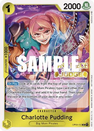 Charlotte Pudding (Judge Pack Vol. 2) (OP03-112) - [One Piece Promotion Cards] Foil - Trinity Hobby