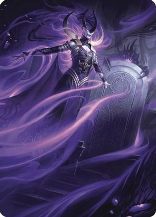 Ashiok, Wicked Manipulator Art Card (10/81)  (ASWOE-010) - [Art Series: Wilds of Eldraine]