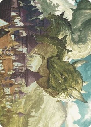Beanstalk Wurm Art Card  (ASWOE-023) - [Art Series: Wilds of Eldraine]