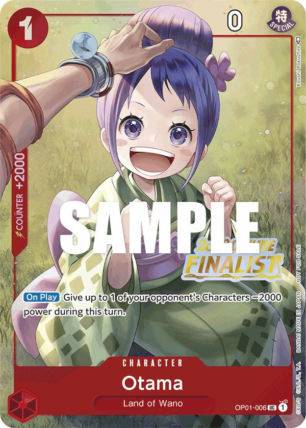 Otama (Offline Regional 2023) [Finalist] (OP01-006) - [One Piece Promotion Cards] Foil - Trinity Hobby