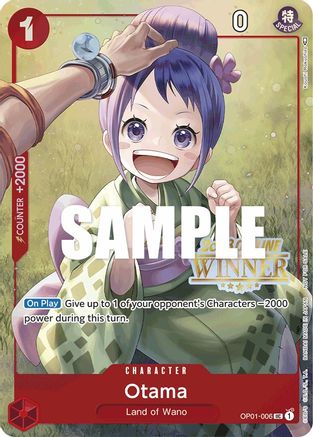 Otama (Offline Regional 2023) [Winner] (OP01-006) - [One Piece Promotion Cards] Foil