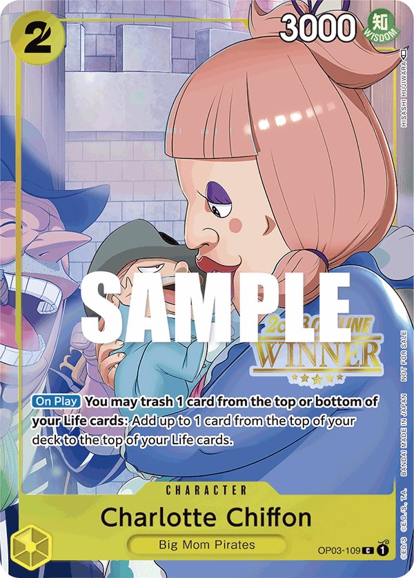Charlotte Chiffon (Offline Regional 2023) [Winner] (OP03-109) - [One Piece Promotion Cards] - Trinity Hobby
