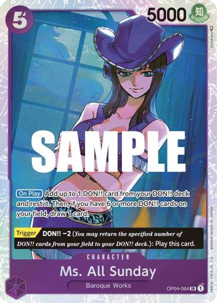 Ms. All Sunday (OP04-064) - [Kingdoms of Intrigue] Foil - Trinity Hobby