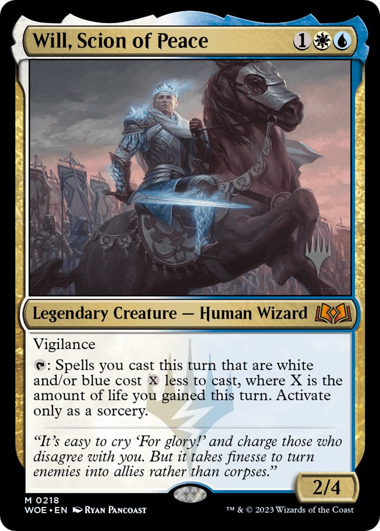 Will, Scion of Peace (Promo Pack) [Wilds of Eldraine Promos] - Trinity Hobby