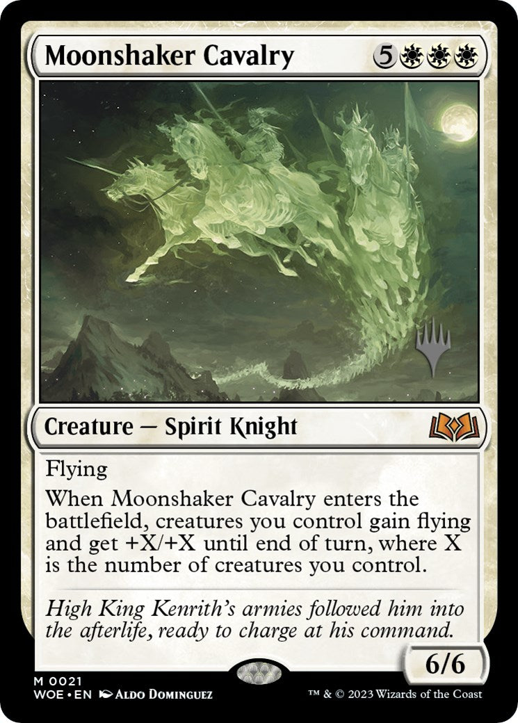 Moonshaker Cavalry (Promo Pack) [Wilds of Eldraine Promos] - Trinity Hobby