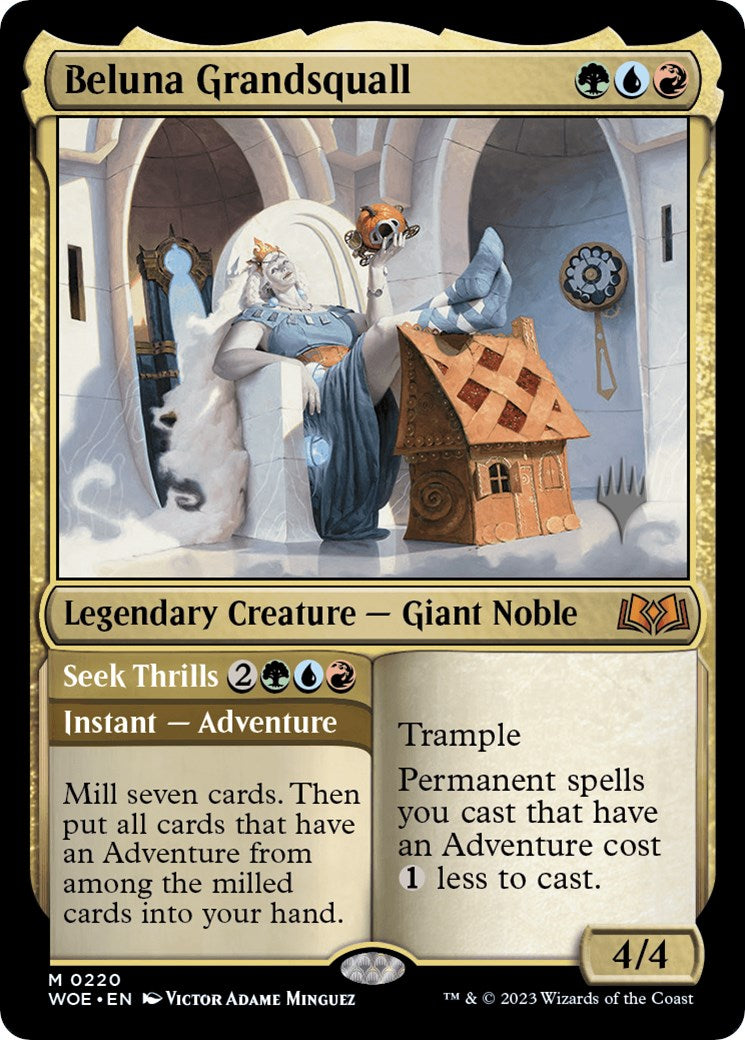 Beluna Grandsquall // Seek Thrills(Promo Pack) [Wilds of Eldraine Promos] - Trinity Hobby