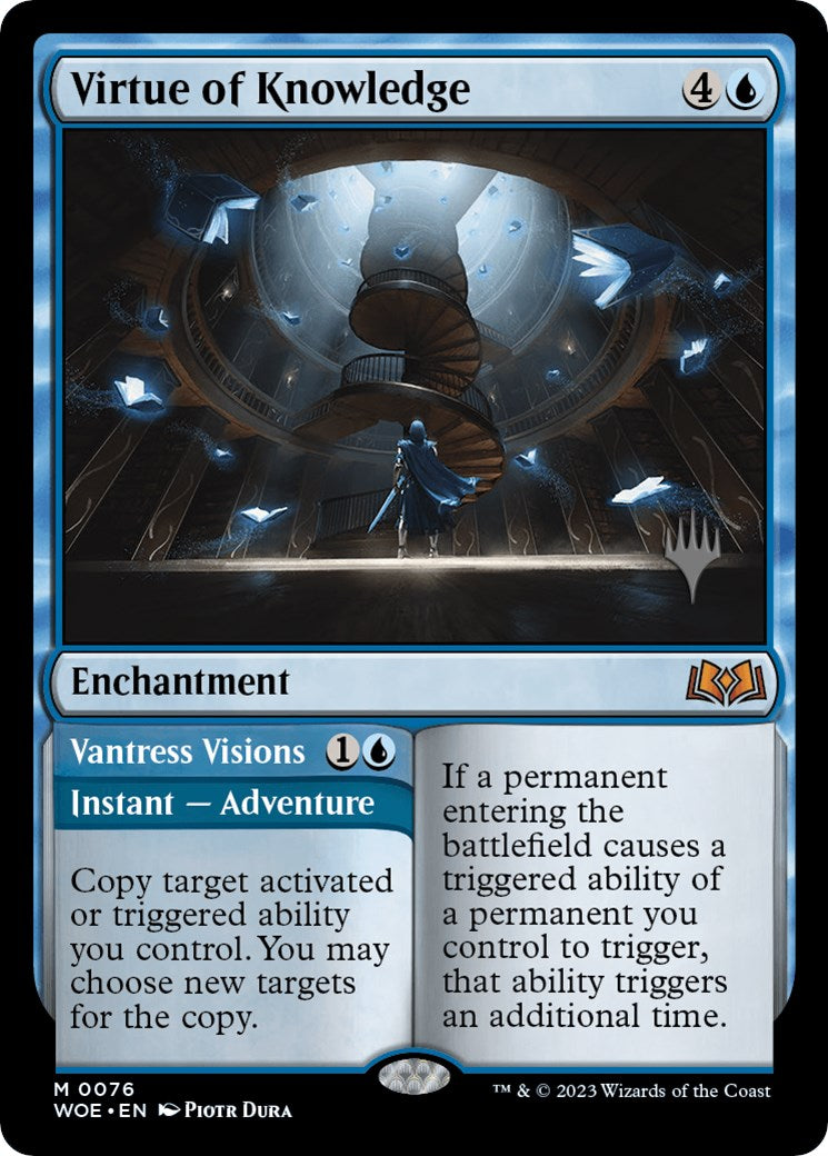 Virtue of Knowledge // Vantress Visions (Promo Pack) [Wilds of Eldraine Promos] - Trinity Hobby