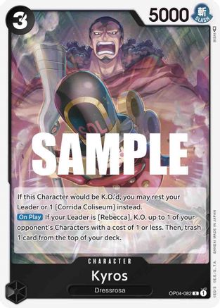 Kyros (OP04-082) - [Kingdoms of Intrigue] Foil - Trinity Hobby