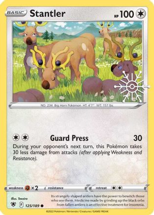 Stantler (125/189) (Holiday Calendar) [Sword & Shield: Astral Radiance] - Trinity Hobby
