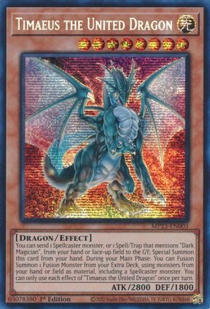 Timaeus the United Dragon [MP23-EN003] Prismatic Secret Rare - Trinity Hobby