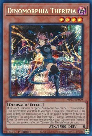Dinomorphia Therizia [MP23-EN009] Prismatic Secret Rare - Trinity Hobby