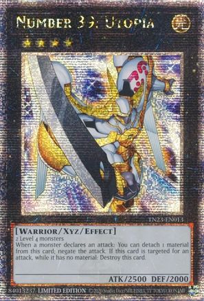 Number 39: Utopia [TN23-EN013] Quarter Century Secret Rare - Trinity Hobby