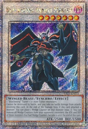 Blackwing Armor Master [TN23-EN015] Quarter Century Secret Rare - Trinity Hobby