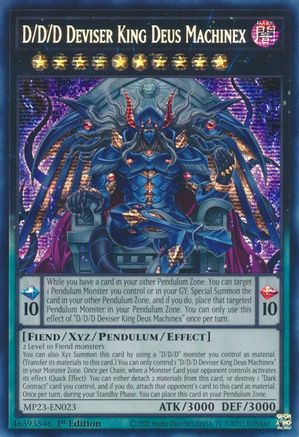 D/D/D Deviser King Deus Machinex [MP23-EN023] Prismatic Secret Rare - Trinity Hobby