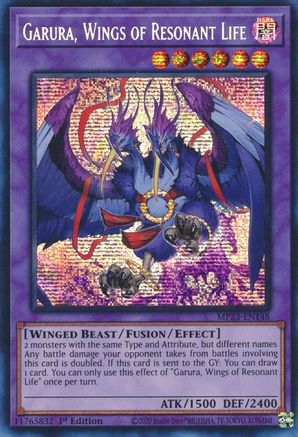 Garura, Wings of Resonant Life [MP23-EN148] Prismatic Secret Rare - Trinity Hobby