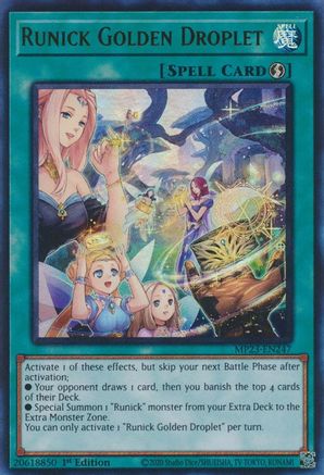 Runick Golden Droplet [MP23-EN247] Ultra Rare - Trinity Hobby