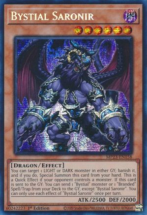 Bystial Saronir [MP23-EN158] Prismatic Secret Rare - Trinity Hobby