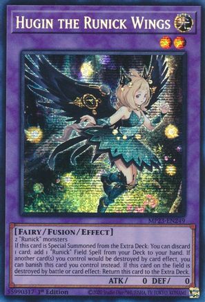 Hugin the Runick Wings [MP23-EN249] Prismatic Secret Rare - Trinity Hobby